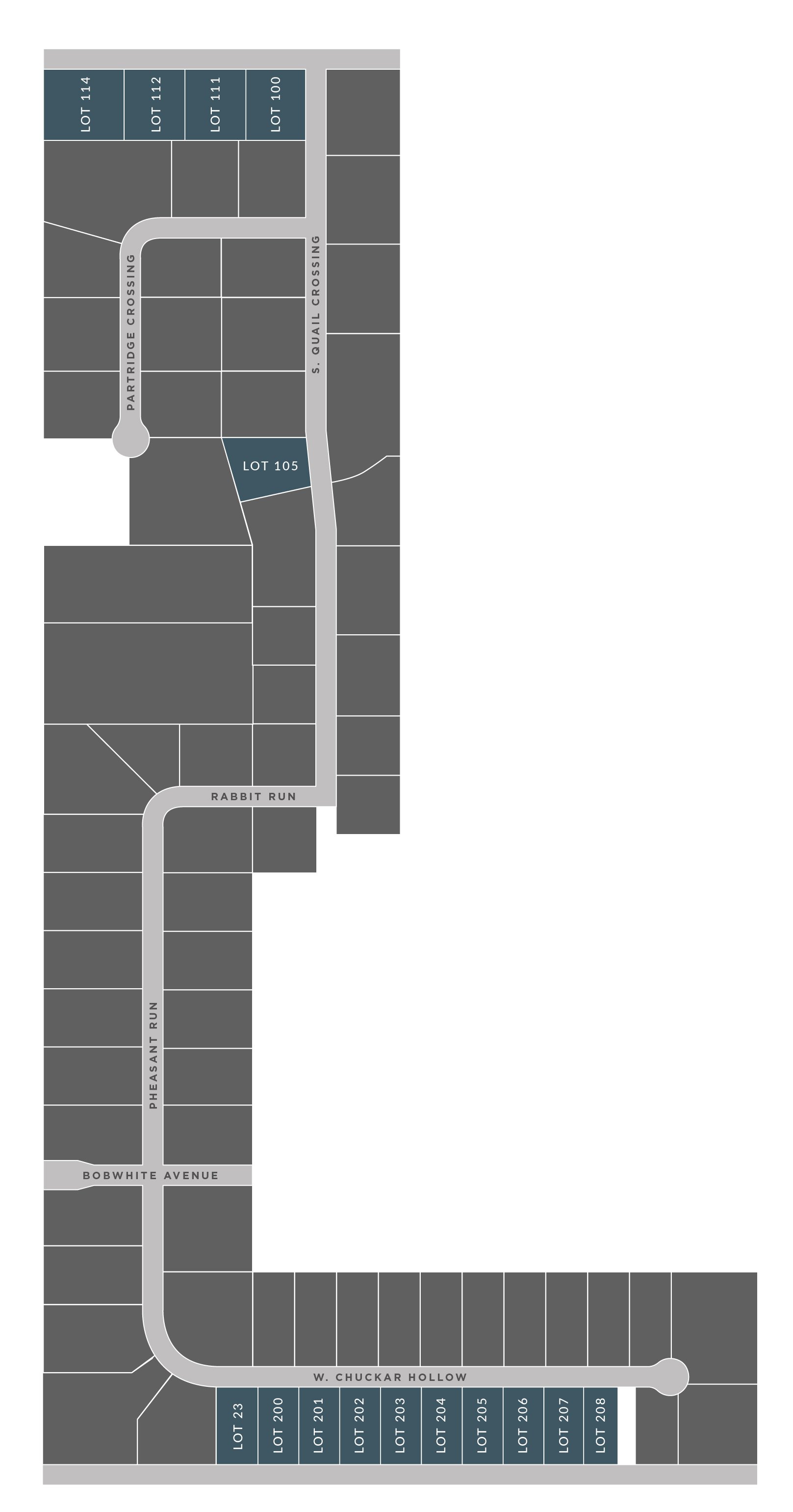 Hunters Crossing Map