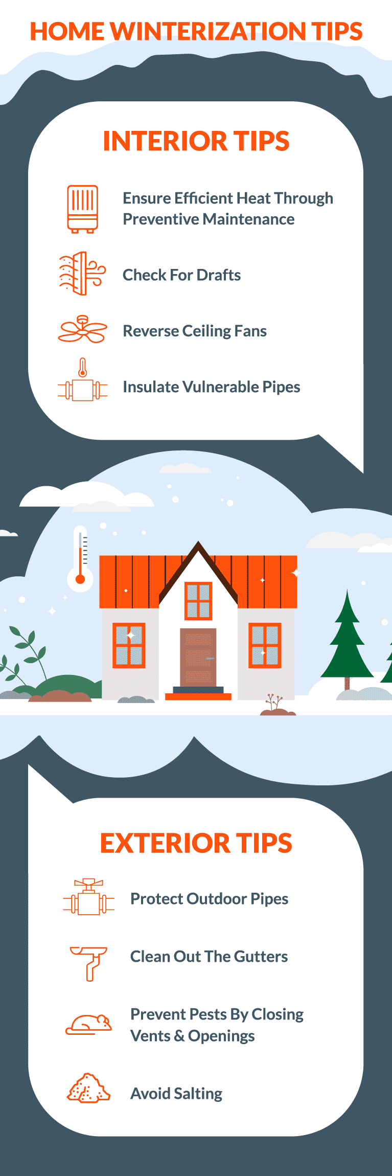 home winterization tips for the interior and exterior of your home