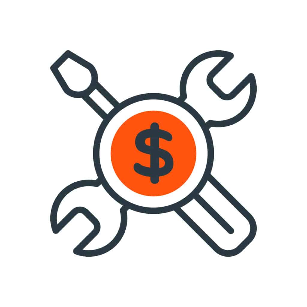 Expensive choice icon