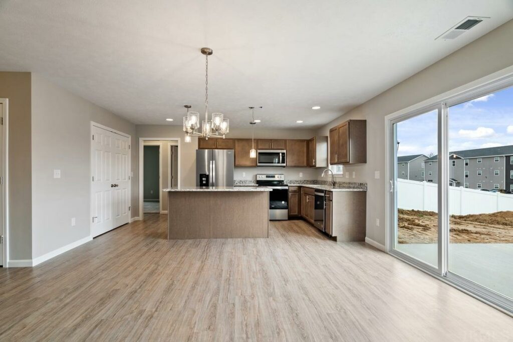 1328 Baldwin Court by Reinbrecht Homes open concept floor plan kitchen and dining room