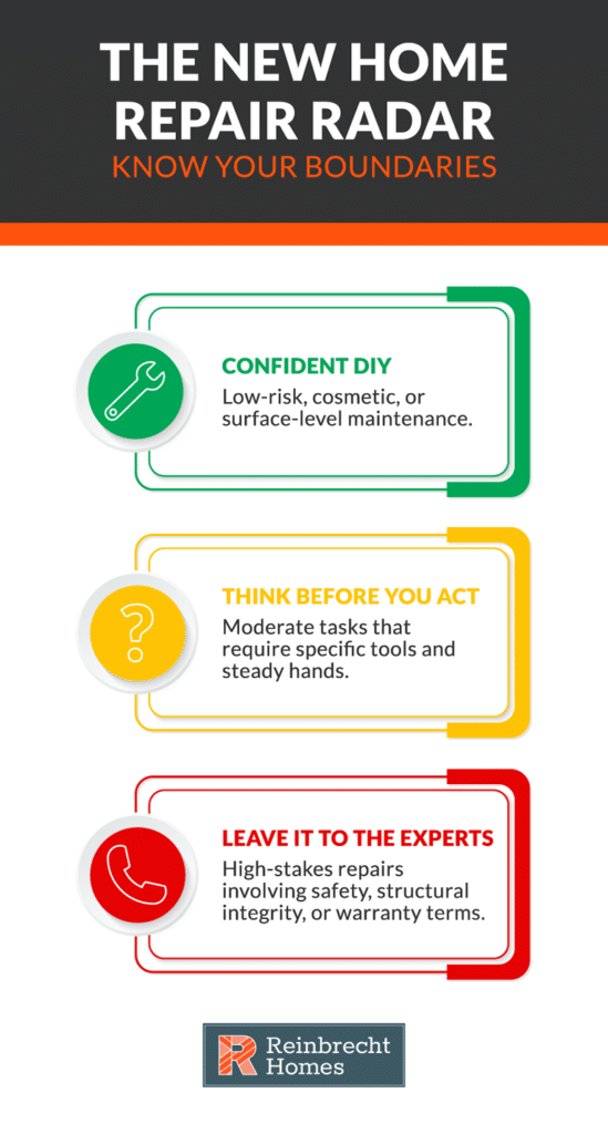 Guide to home repair tasks: DIY, moderate tasks, and expert advice for safety.