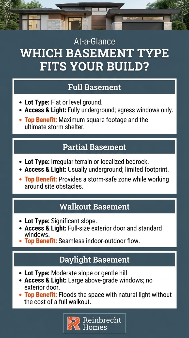 4 Basement Types: A Builder's Guide for New Homes
