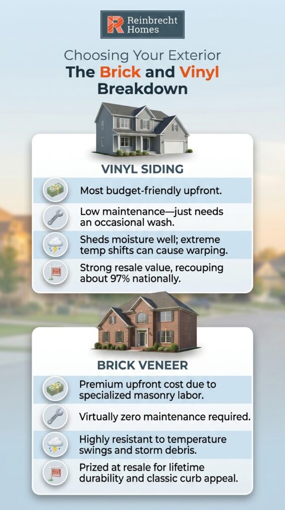 Compare brick vs vinyl siding for exterior home durability and maintenance options.