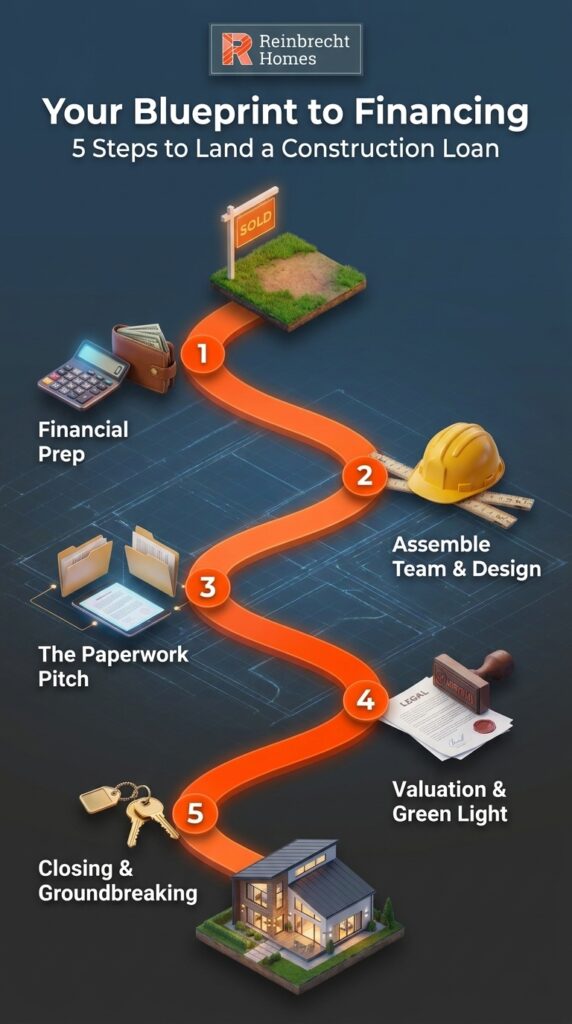 Steps to secure a construction loan and compare mortgage financing options effectively.