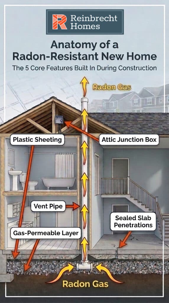 Explore radon-resistant home features essential for safety during construction.