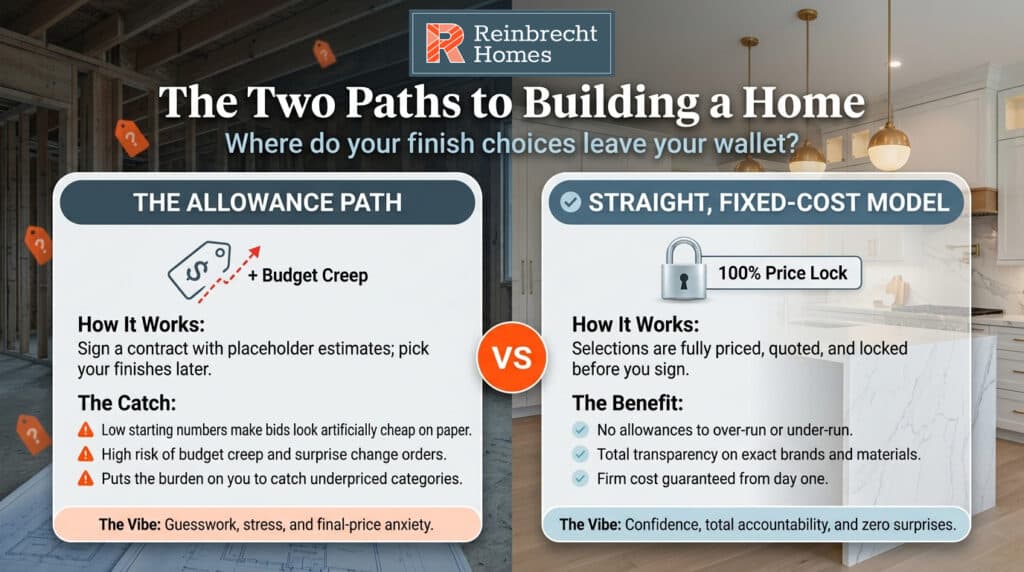 Builder allowances: Compare allowance paths and fixed-cost models for home building decisions.
