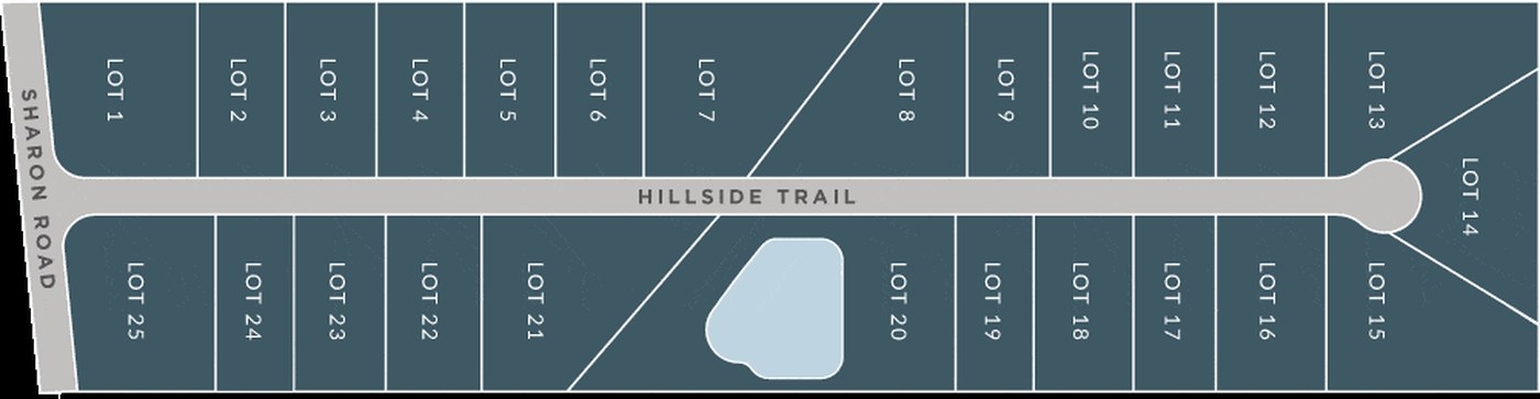 Hillside Meadows lot map, Newburgh, Indiana